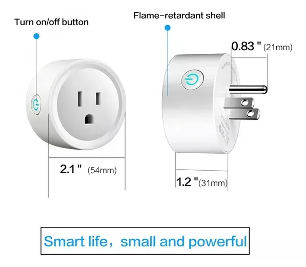 Tomacorriente Inteligente Wifi Con Medidor De Energía - Tuya